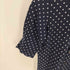 トリココムデギャルソン tricot COMME des GARCONS ドット柄 丸襟 5分袖シャツ レディース JPN:S