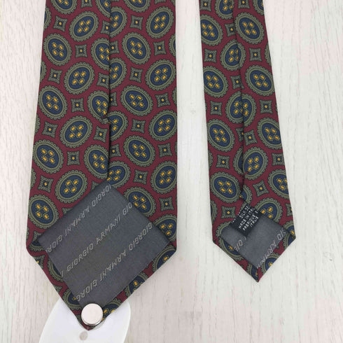 ジョルジオアルマーニ Giorgio Armani イタリア製 総柄 シルクネクタイ メンズ