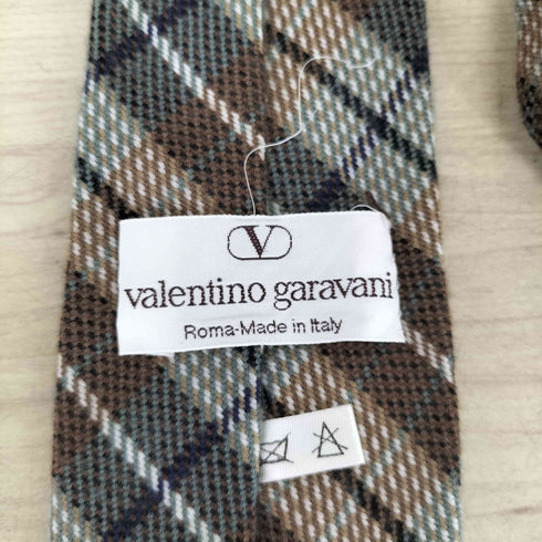 ヴァレンティノガラヴァーニ VALENTINO GARAVANI WOOL&CASHMERE チェック ネクタイ メンズ