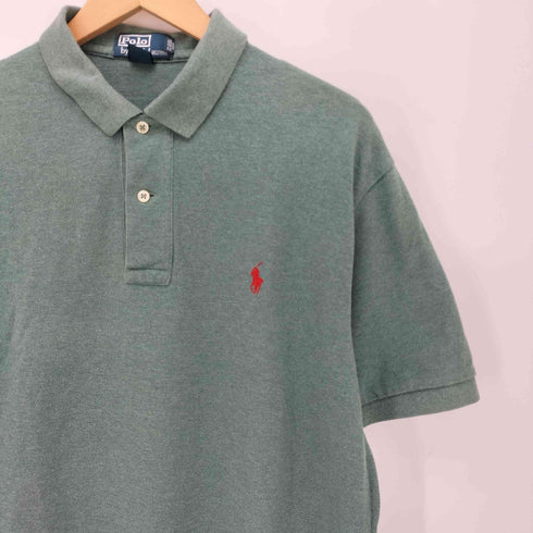 ポロバイラルフローレン Polo by RALPH LAUREN 90S ポニー 刺繍 S/S ポロシャツ メンズ import:L