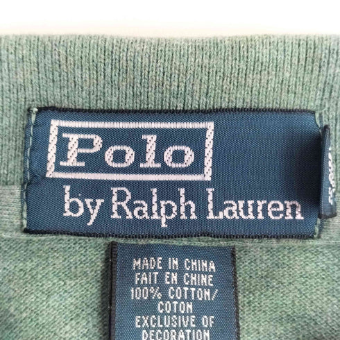 ポロバイラルフローレン Polo by RALPH LAUREN 90S ポニー 刺繍 S/S ポロシャツ メンズ import:L