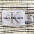 カルバンクラインジーンズ Calvin Klein Jeans ロゴ刺繍 チェック S/S レギュラーカラー シャツ メンズ import:L