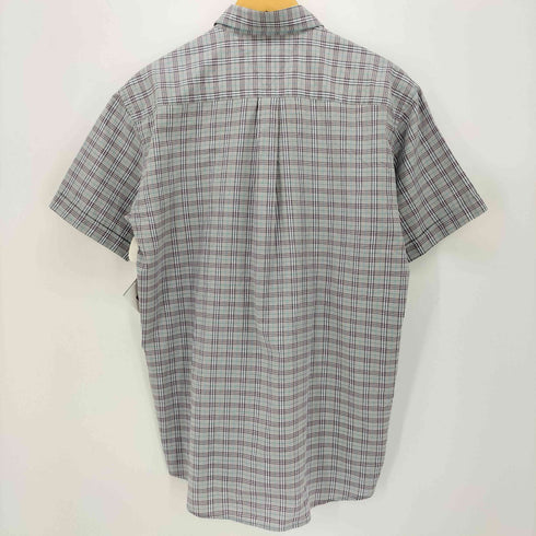 トミーヒルフィガー TOMMY HILFIGER ロゴ 刺繍 チェック S/S ボタンダウン シャツ メンズ import:L
