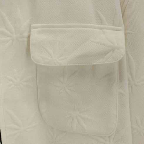 ハフ HUF PLANTLIFE JACQUARD ZIP SHIRT プラントライフ ジャガード ジップシャツ メンズ L