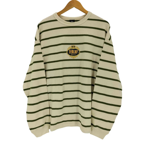 ハフ HUF ESPECIAL STRIPE LS CREW ストライプ 長袖 Tシャツ メンズ L