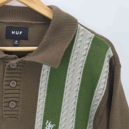 ハフ HUF CAMBRIDGE SWEATER ロゴ刺繍 ケンブリッジ セーター メンズ M