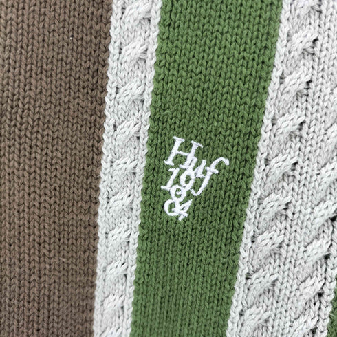 ハフ HUF CAMBRIDGE SWEATER ロゴ刺繍 ケンブリッジ セーター メンズ M