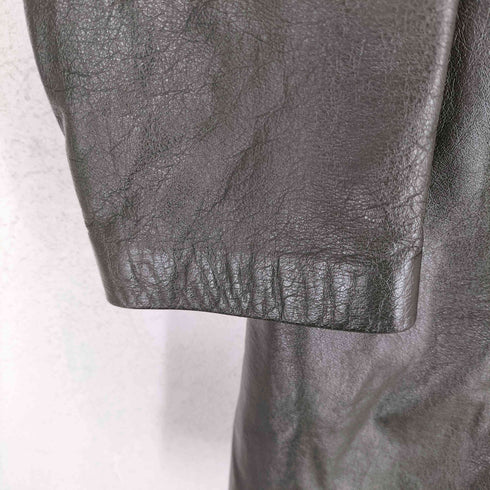 classified COW LEATHER 比翼レザーコート レディース JPN:S