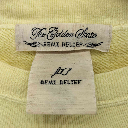 レミレリーフ REMI RELIEF 裏起毛 クルーネックスウェット メンズ JPN:M