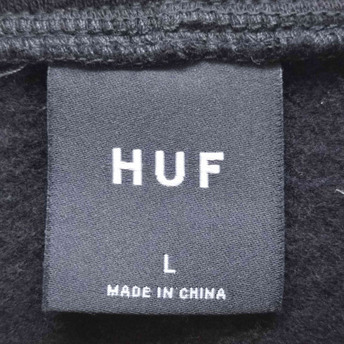 ハフ HUF DON'T SLEEP プリント ジップアップ パーカー メンズ L