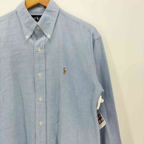 ラルフローレン RALPH LAUREN 90S YARMOUTH 配色ポニー ボタンダウン 長袖 シャツ メンズ JPN:1