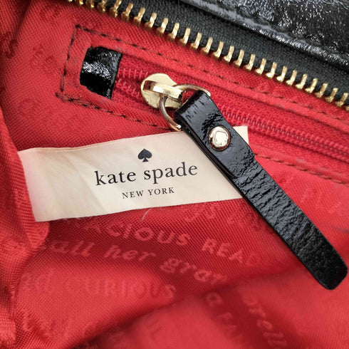 ケイトスペード Kate spade エナメル リボン ショルダーバッグ レディース