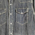 ヒューストン HOUSTON COTTON DENIM WESTERN SHIRT コットン デニム ウエスタンシャツ メンズ import:XL