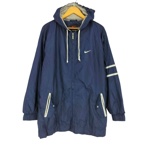 ナイキ NIKE 90S ナイロン フロントジップ フーデッドコート メンズ JPN:L