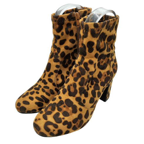 アズールバイマウジー AZUL by moussy STRETCH SHORT BOOTS/ストレッチショートブーツ レオパード レディース JPN:S