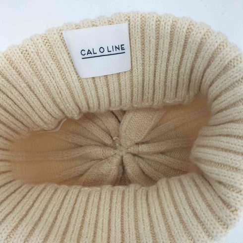 キャルオーライン CAL O LINE シルクウール リブニット ビーニー メンズ FREE