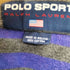 ポロスポーツラルフローレン POLO SPORT RALPH LAUREN 90S ロゴ刺繍 ボーダー ワッフル S/S ポロシャツ メンズ import:S