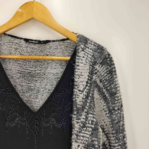 デシグアル Desigual フェイクレイヤード シャギーカーディガン レディース import:M