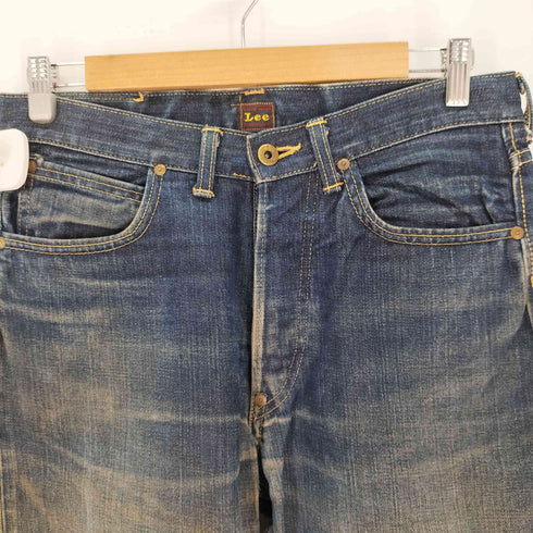 リー Lee 日本製 赤タグ復刻 ボタンフライ ストレートデニムパンツ メンズ 32×33