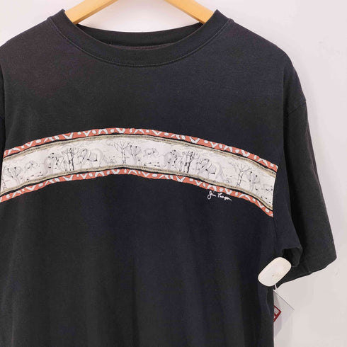 ジムトンプソン JIM THOMPSON フロント アニマル プリント クルーネック S/S Tシャツ メンズ import:M