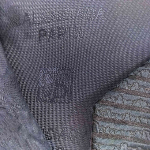 バレンシアガ BALENCIAGA 総柄 シルク 100 ネクタイ メンズ