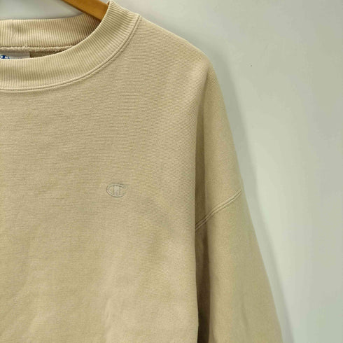 チャンピオン Champion 青単色 タグ 復刻 REVERSE WEAVE リバースウィーブ スウェット 袖 目あり レディース import:M
