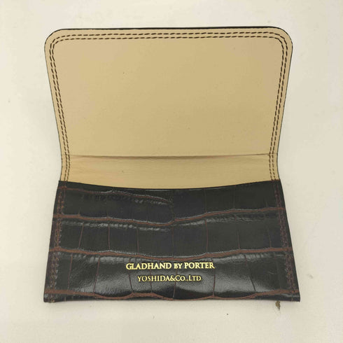 グラッドハンド GLADHAND BELONGINGS CARD CASE CROCOLIKE ビロンギングズ カードケース クロコライク メンズ