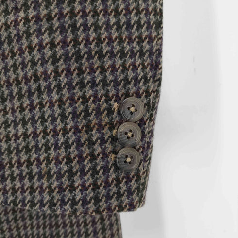 ジョンストンズオブエルガン johnstons of elgin 千鳥格子 3Bテーラードジャケット メンズ