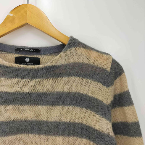 VINTAGE55 モヘア混 ボーダーニット レディース import:S