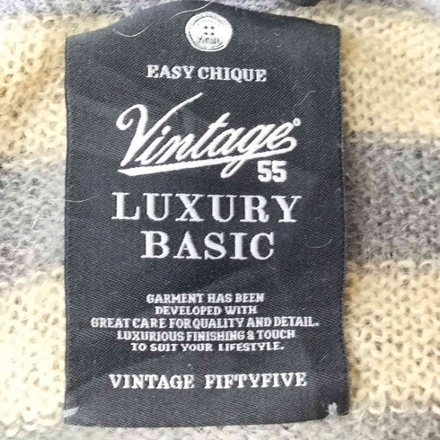 VINTAGE55 モヘア混 ボーダーニット レディース import:S