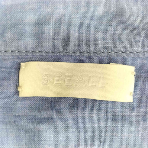 シーオール SEEALL EXTRA OVER BAND COLLAR SHIRTS メンズ JPN:46