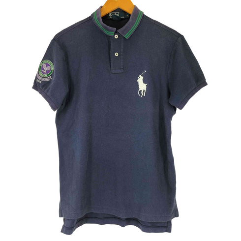 ポロバイラルフローレン Polo by RALPH LAUREN 90S ビックポニー刺繍 半袖 ポロシャツ メンズ JPN:S