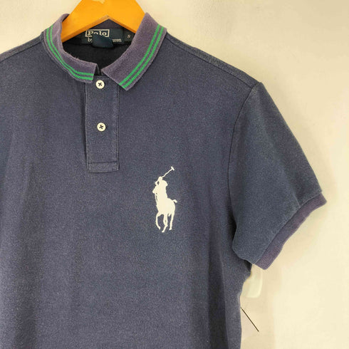 ポロバイラルフローレン Polo by RALPH LAUREN 90S ビックポニー刺繍 半袖 ポロシャツ メンズ JPN:S