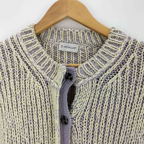 モンクレールジーニアス MONCLER GENIUS CARDIGAN TRICOT クルーネック コットンニットカーディガン レディース M