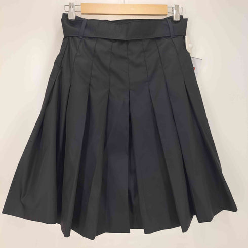 プラダ PRADA ベルテッド ナイロン フレアスカート レディース EUR:38