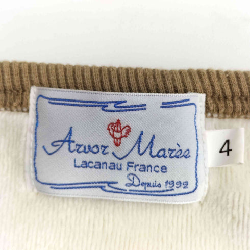 ARVOR MAREE 前Vガゼット 2トーン クルーネック スウェット メンズ JPN:4