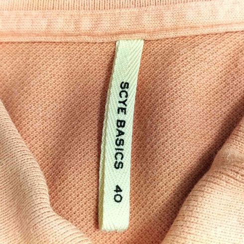サイベーシックス SCYE BASICS 鹿の子 ショートスリーブ ポロシャツ メンズ US:40