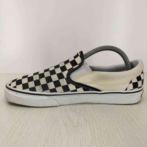 バンズ VANS SLIP ON スリッポンローカットスニーカー チェッカーフラッグ メンズ 26.5