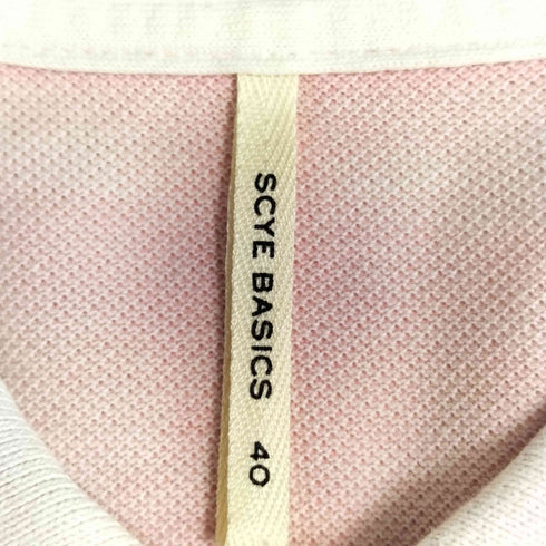 サイベーシックス SCYE BASICS 鹿の子 ショートスリーブ ポロシャツ メンズ US:40