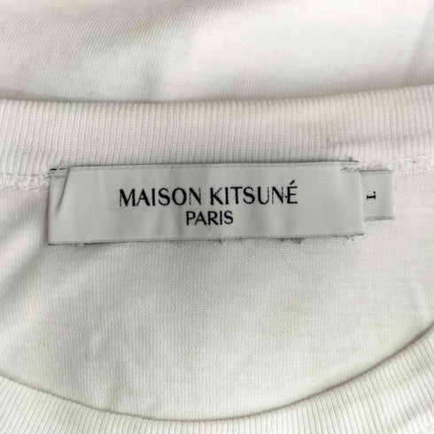 メゾンキツネ MAISON KITSUNE GREY FOX HEAD PATCH CLASSIC TEE-SHIRT 半袖Tシャツ メンズ JPN:L