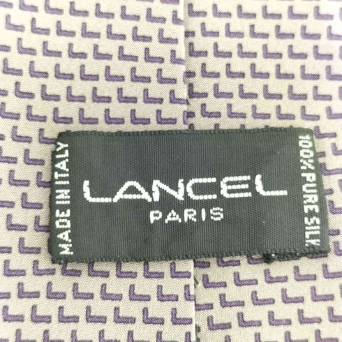 ランセル LANCEL 総柄 シルクネクタイ メンズ