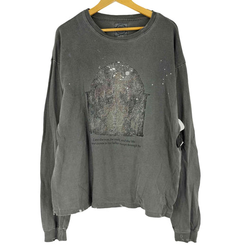 SOMEIT グラフィックプリント 長袖 Tシャツ メンズ import:M