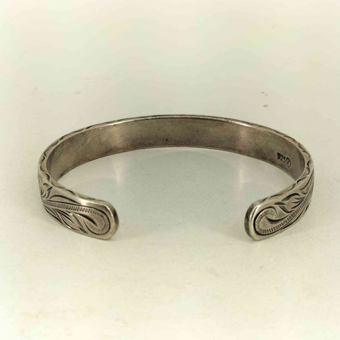 SV925 ハワイアンジュエリー シルバーバングル メンズ