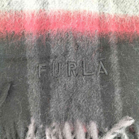フルラ FURLA カシミヤ100% チェック マフラー レディース