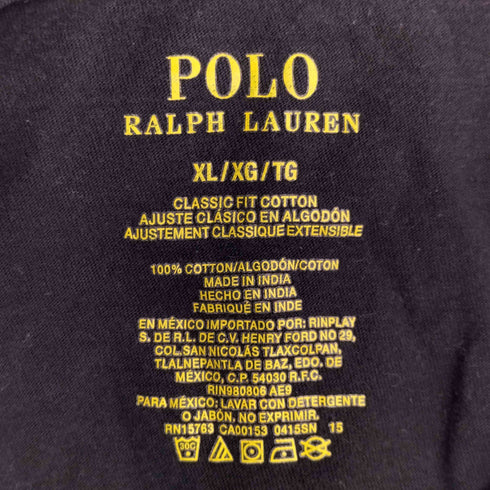 ポロラルフローレン POLO RALPH LAUREN 裾ポニー刺繍 半袖 Tシャツ メンズ import:XL