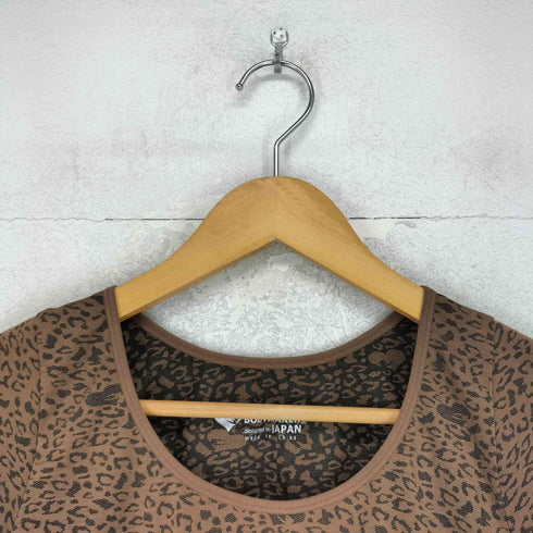 BODYMAKER Y2K レオパード柄 Tシャツ レディース S/M