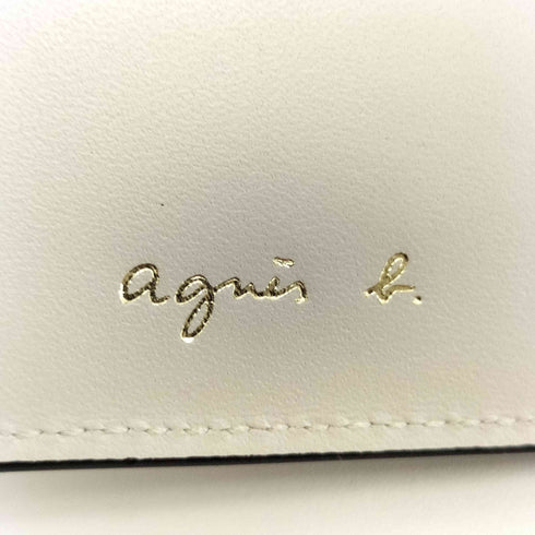 アニエスベー agnes b. レザー コンパクトウォレット 二つ折り財布 メンズ