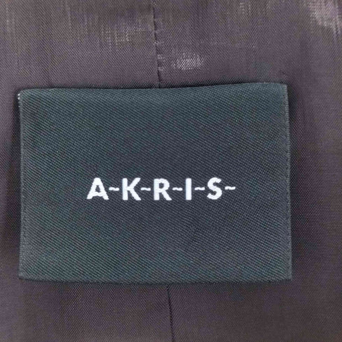 AKRIS アクリス ストライプ スナップボタン テーラードジャケット メンズ