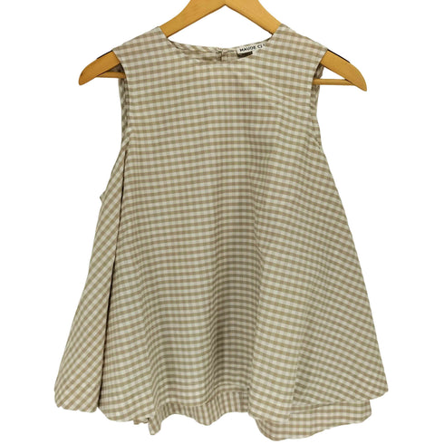 Maude Club ALFIE TOP ギンガムチェック ノースリーブ ブラウス レディース import:S