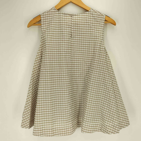 Maude Club ALFIE TOP ギンガムチェック ノースリーブ ブラウス レディース import:S